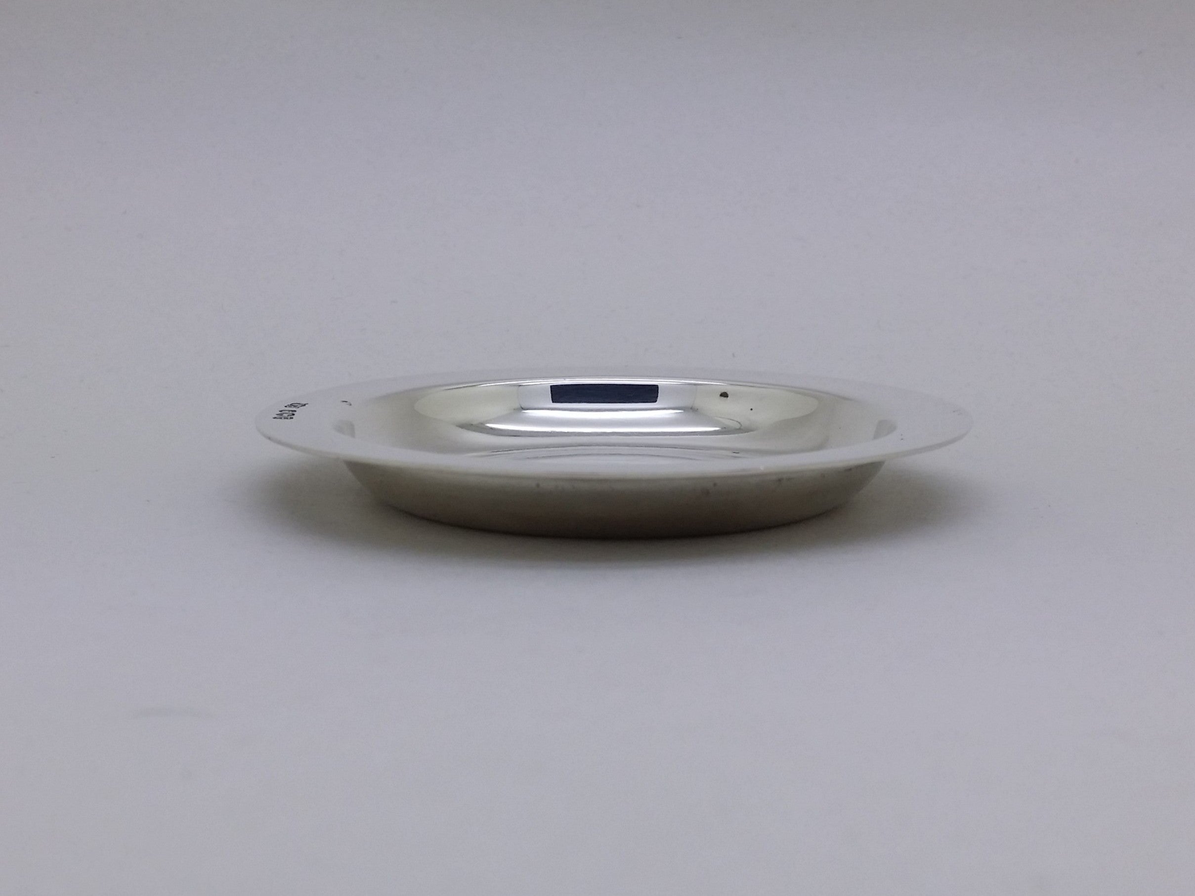 Elizabeth II 1957 Sterling Silver 3" Communion Paten Dish, Sheffield