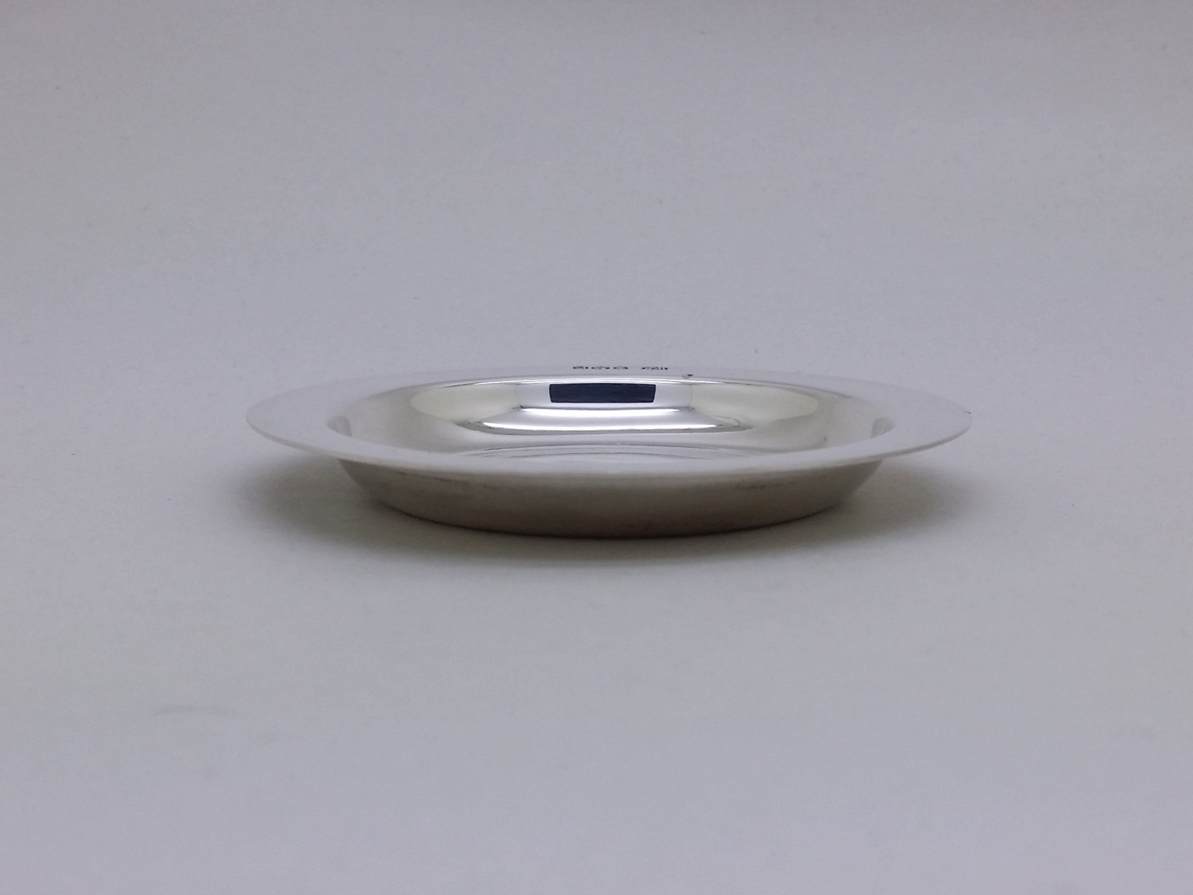 Elizabeth II 1957 Sterling Silver 3" Communion Paten Dish, Sheffield