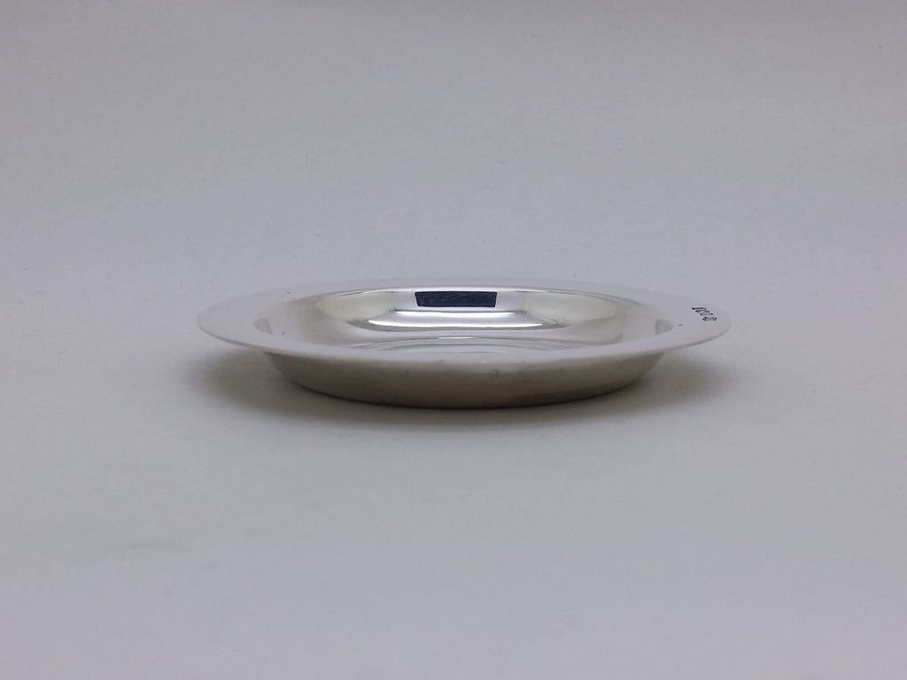 Elizabeth II 1957 Sterling Silver 3" Communion Paten Dish, Sheffield