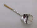 George IV 1820 sterling silver & mother of pearl caddy spoon, Birmingham by Joseph Taylor.