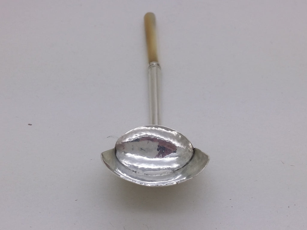 George IV 1820 Sterling Silver & Mother of Pearl Caddy Spoon, Birmingham